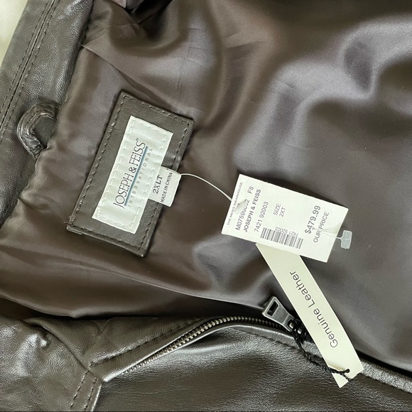 Brand new! Joseph and Feiss leather bomber jacket - Picture 7 of 7